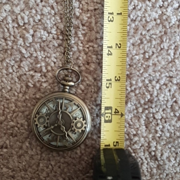 New Steampunk gears quartz pocket watch - Picture 5 of 5